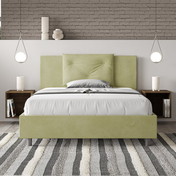 Letto Matrimoniale Francese 140x190 cm Senza Rete Appia Tè Verde