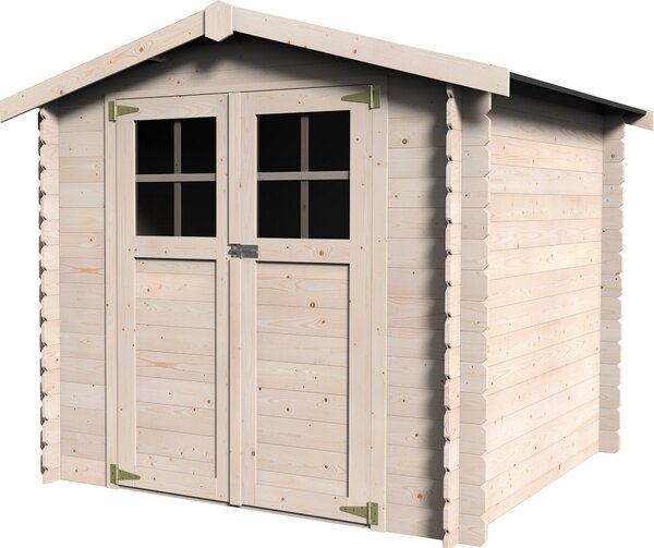 Casetta Box da Giardino per Attrezzi 2,30x2,13m Senza Pavimento in Legno Abete 19mm Milovic NG