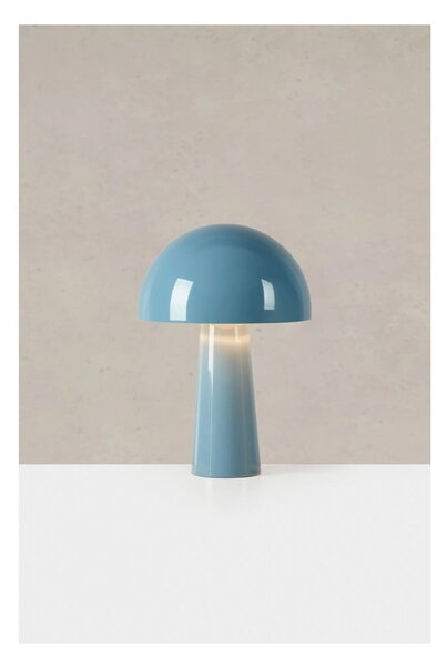 Lampada da tavolo blu con paralume in metallo (altezza totale 36 cm) Mantar – Markslöjd