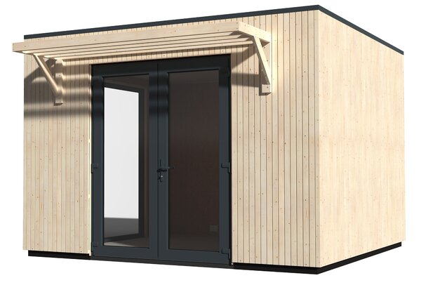 Casetta Abitabile da Giardino 3,61x3,64m Senza Pavimento con Pareti Isolanti Studio Como 11m²
