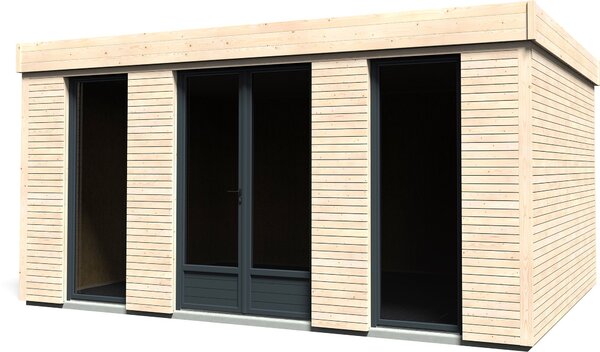 Casetta Abitabile da Giardino 4,97x3,65m Senza Pavimento con Pareti Isolanti Decor Home 15m²