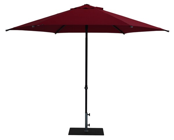Ombrellone da Giardino Ø3 m Palo Ø38 mm in Alluminio Tessuto Olefin Trend Bordeaux
