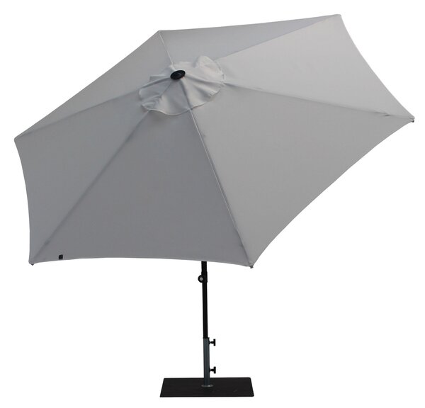 Ombrellone da Giardino Ø3 m Palo Ø38 mm in Alluminio Tessuto Poliestere Trend Bianco