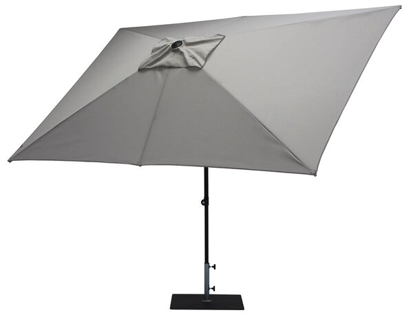 Ombrellone da Giardino 3x2 m Palo Ø38 mm in Alluminio Tessuto Olefin Trend Grigio