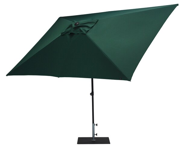 Ombrellone da Giardino 3x2 m Palo Ø38 mm in Alluminio Tessuto Poliestere Trend Verde