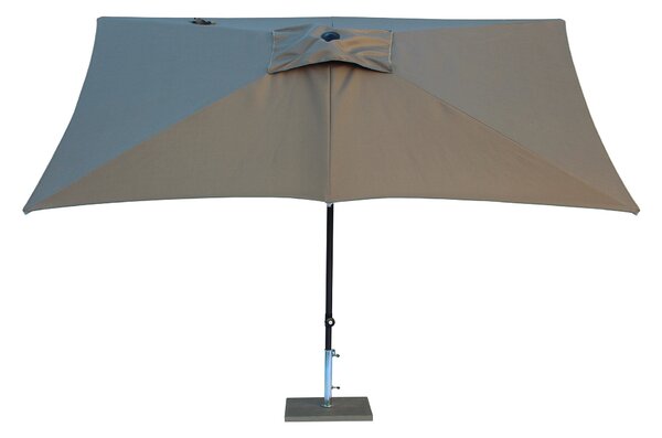 Ombrellone da Giardino 3x2 m Palo Ø38 mm in Alluminio Tessuto Poliestere Trend Taupe