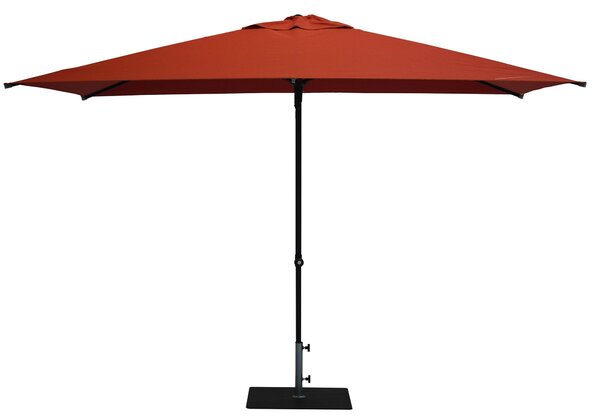 Ombrellone da Giardino 3x2 m Palo Ø38 mm in Alluminio Tessuto Olefin Trend Terracotta