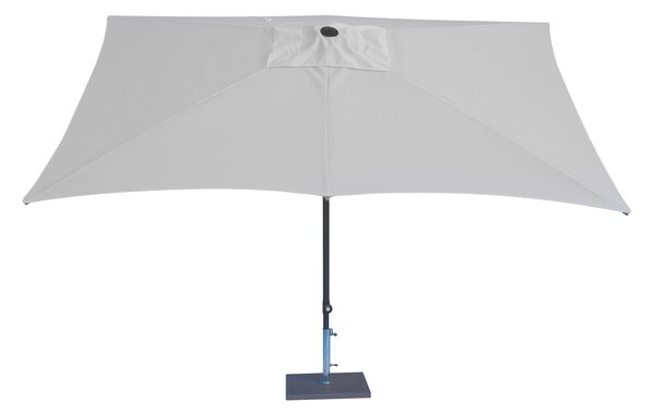 Ombrellone da Giardino 3x2 m Palo Ø38 mm in Alluminio Tessuto Poliestere Trend Bianco