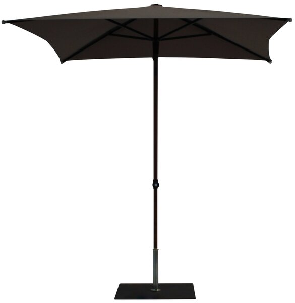 Ombrellone da Giardino 2x2 m Palo Ø38 mm in Alluminio Effetto Legno Tessuto Poliestere Trend Wood Taupe