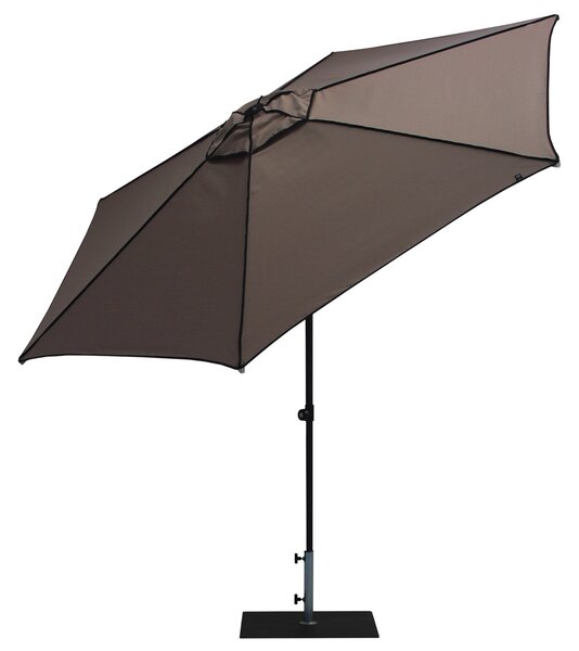 Ombrellone da Giardino Ø3 m Palo Ø38 mm in Alluminio Tessuto Dralon Acrilico Border Taupe