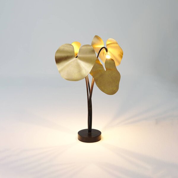 Holländer Lampada LED da tavolo Controversia con dimmer, oro
