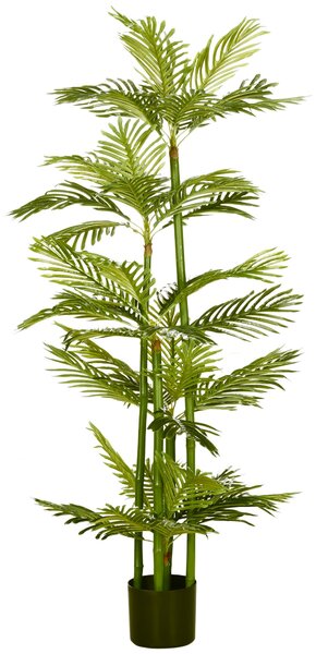 Pianta Artificiale Palma H140 cm con Vaso Verde