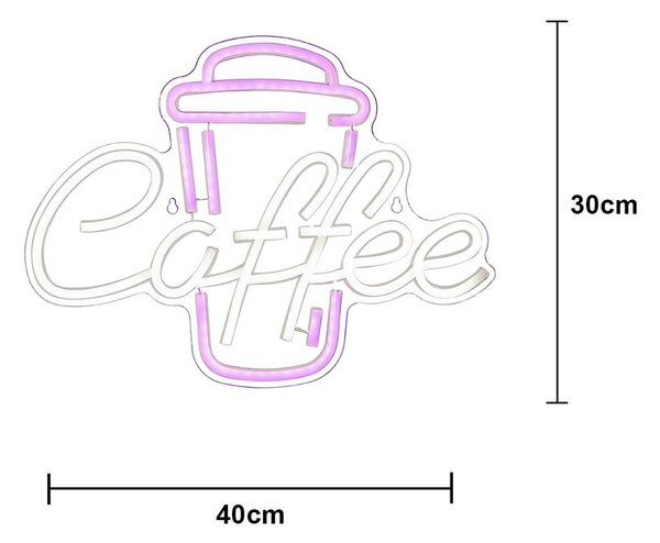Decorazione luminosa al neon LED rosa 5 W Plexy – Star Trading