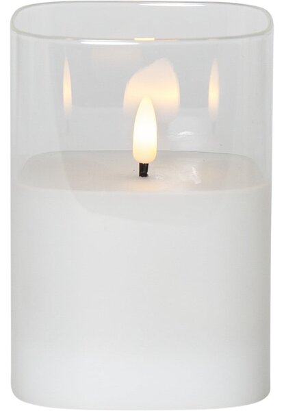 Candela a LED con alimentazione a batteria (altezza totale 12,5 cm) Flamme – Star Trading