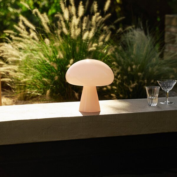 Lampade da esterno GUBI, Obello, dimmerabile, Rosa / Rosé, Terrazza, Vetro, Design