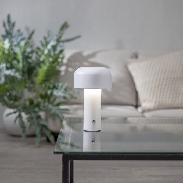 Lampada da tavolo LED bianca (altezza totale 21,5 cm) Bobby – Star Trading