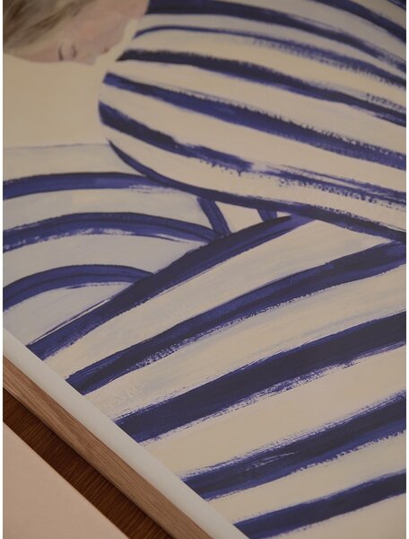 Poster 30x40 cm Blue Stripe at Concorde – Sofia Lind – The Poster Club