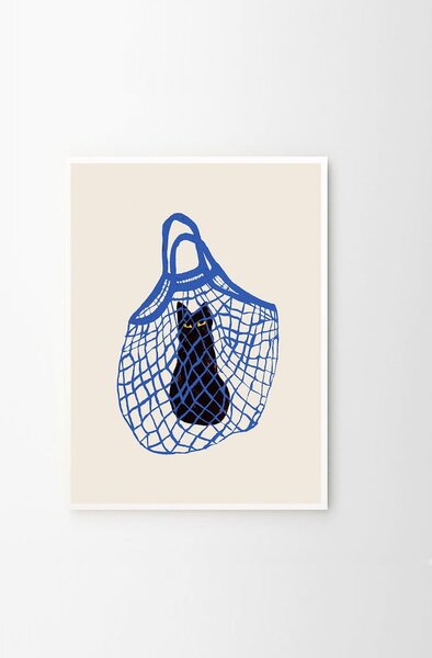 Poster 30x40 cm The Cat’s In The Bag – Chloe Purpero Johnson – The Poster Club