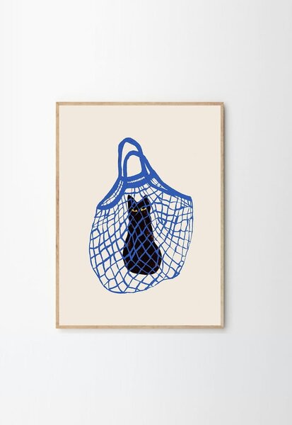 Poster 30x40 cm The Cat’s In The Bag – Chloe Purpero Johnson – The Poster Club