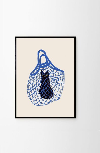 Poster 30x40 cm The Cat’s In The Bag – Chloe Purpero Johnson – The Poster Club