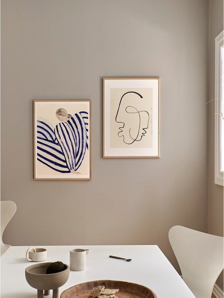 Poster 30x40 cm Blue Stripe at Concorde – Sofia Lind – The Poster Club
