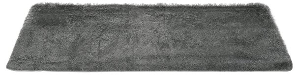 Tappeto Moderno 200x120 cm in Poliestere Grigio