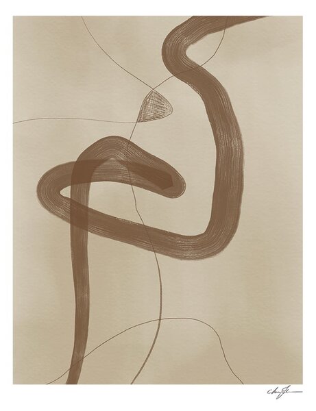 Poster 70x100 cm Two ways – Anna Johansson – The Poster Club