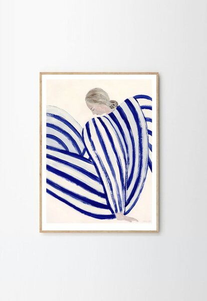 Poster 30x40 cm Blue Stripe at Concorde – Sofia Lind – The Poster Club