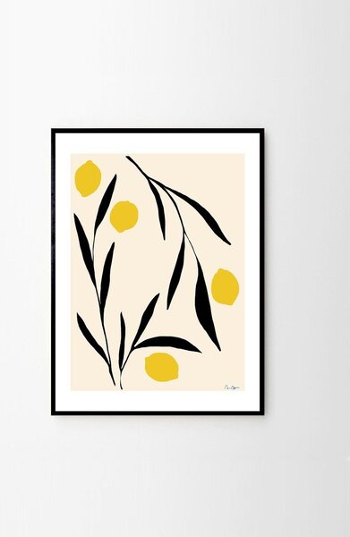 Poster 30x40 cm Lemon – Anna Mörner – The Poster Club