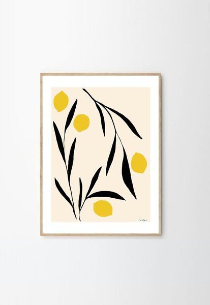 Poster 30x40 cm Lemon – Anna Mörner – The Poster Club