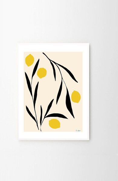 Poster 30x40 cm Lemon – Anna Mörner – The Poster Club