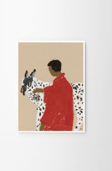 Poster 30x40 cm Spotted Horse – Isabelle Vandeplassche – The Poster Club