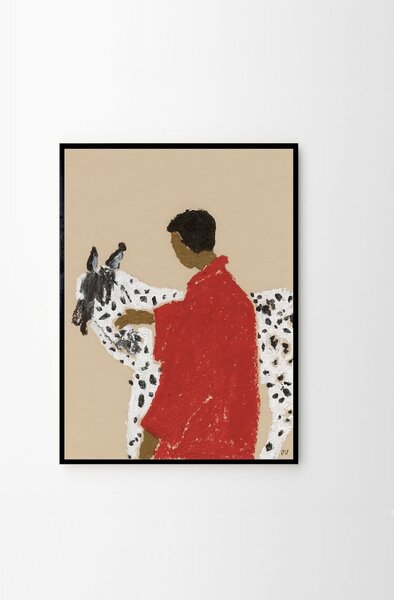 Poster 30x40 cm Spotted Horse – Isabelle Vandeplassche – The Poster Club