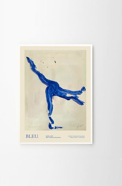 Poster 50x70 cm Bleu – Lucrecia Rey Caro – The Poster Club