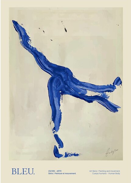 Poster 50x70 cm Bleu – Lucrecia Rey Caro – The Poster Club