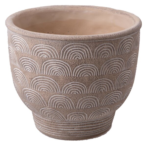 Contenitore Decorativo Disegni Rilievo Ø 23 H 21 cm