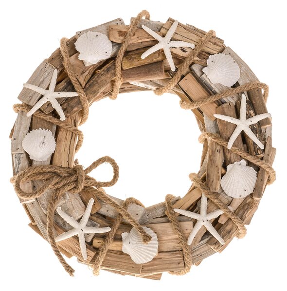 Corona di Stecchi Decorata Larghezza 35 cm