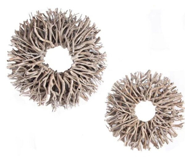 Set 2 Corone Ø 25 cm Stecchi