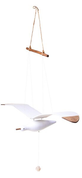 Gabbiano con Corda Mov Meccanico 84x27x105