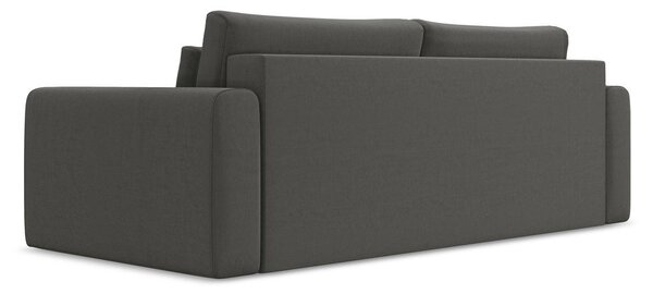 Divano grigio scuro allungabile/con contenitore con rivestimento in velluto 238 cm Kapua – Makamii