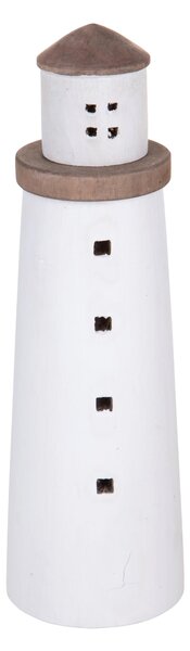 Modellino Faro Rotondo Legno 105 H 33 cm