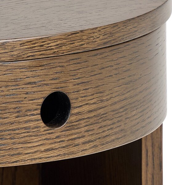 Comodino colore naturale scuro con effetto rovere Paron – Actona