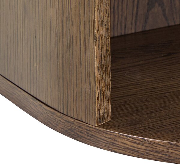 Comodino colore naturale scuro con effetto rovere Paron – Actona