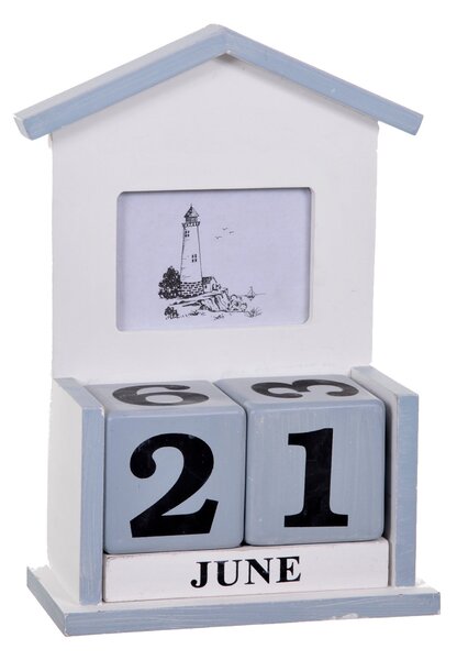 Porta Foto con Calendario 32H cm