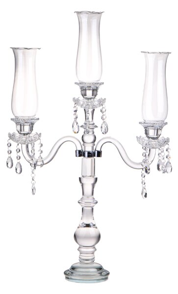 Porta Candele x 3 con Parafiamma Ø 48 H 77 cm