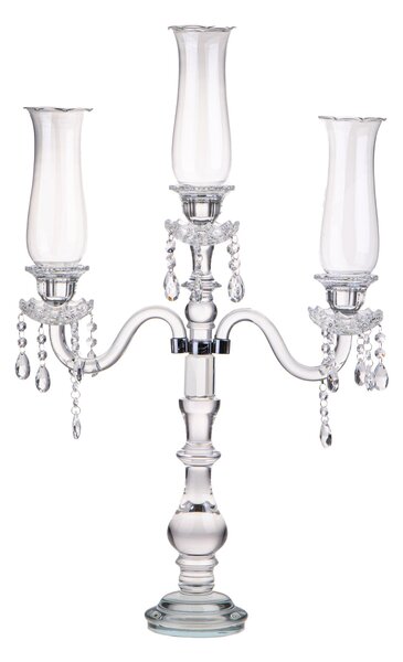 Porta Candele x 3 con Parafiamma Ø 48 H 77 cm