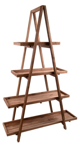 Scaffale Portavasi 4 Livelli 120x43 H 182 cm Legno
