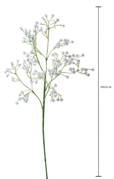 Set 12 Rami Artificiali di Gypsophila H 62 cm