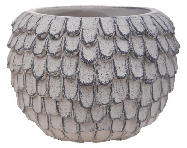 Contenitore Decorativo con Decorazione in Rilievo Ø 24 cm