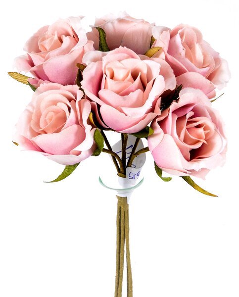 Set 12 Rami Rose Rosa Artificiali da 6 H 135 cm